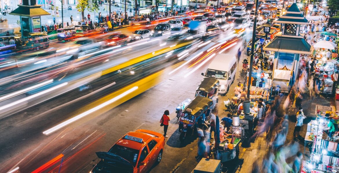 street time lapse photography