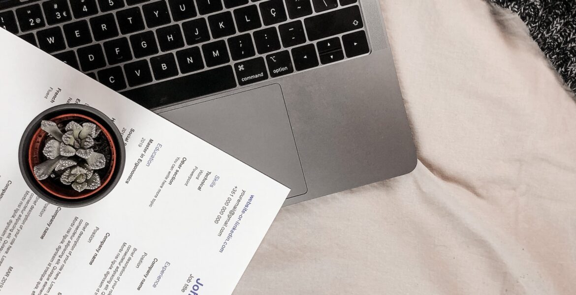 white printer paper on macbook pro