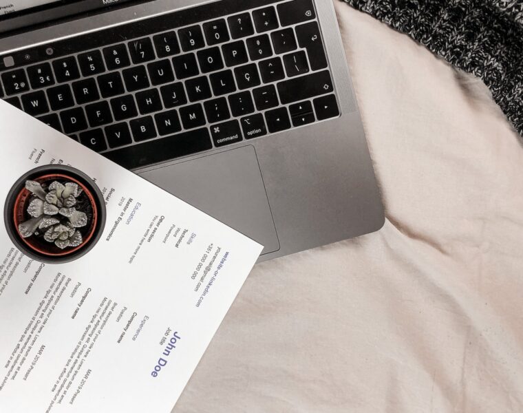 white printer paper on macbook pro