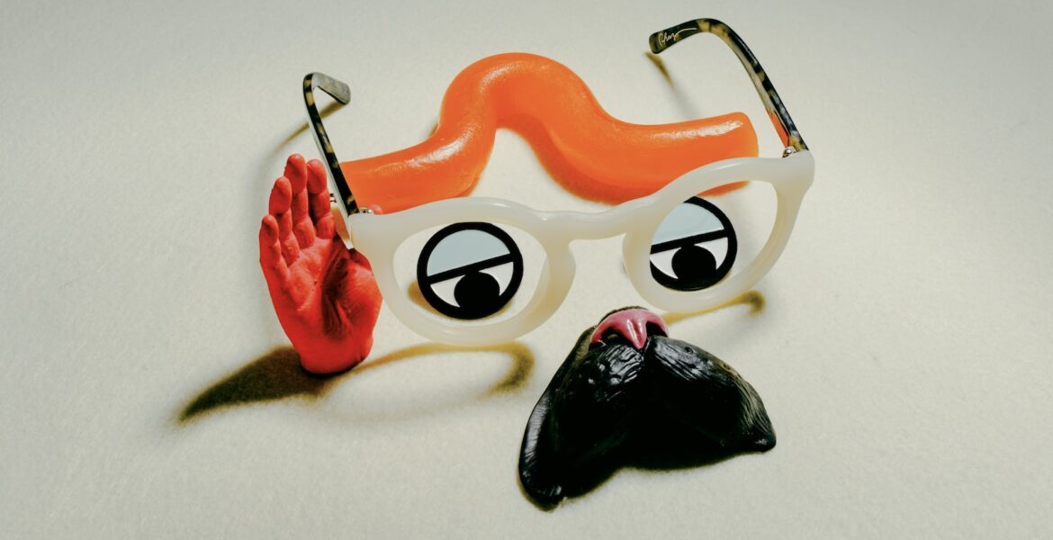 orange and black cat plastic toy